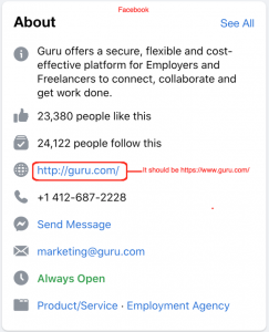 Guru.com Facebook