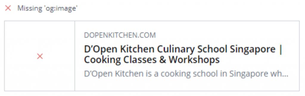 D'Open Kitchen Missing Open Graph Tag