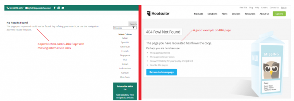 D'Open Kitchen 404 Error Page